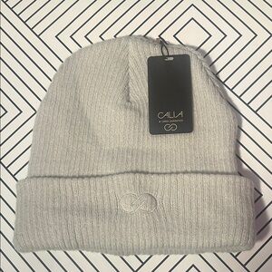CALIA by Carrie Underwood Light Gray Ribbed Beanie
